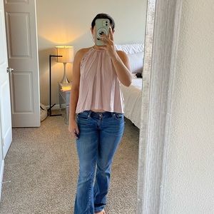 Kendall and Kylie pink blouse